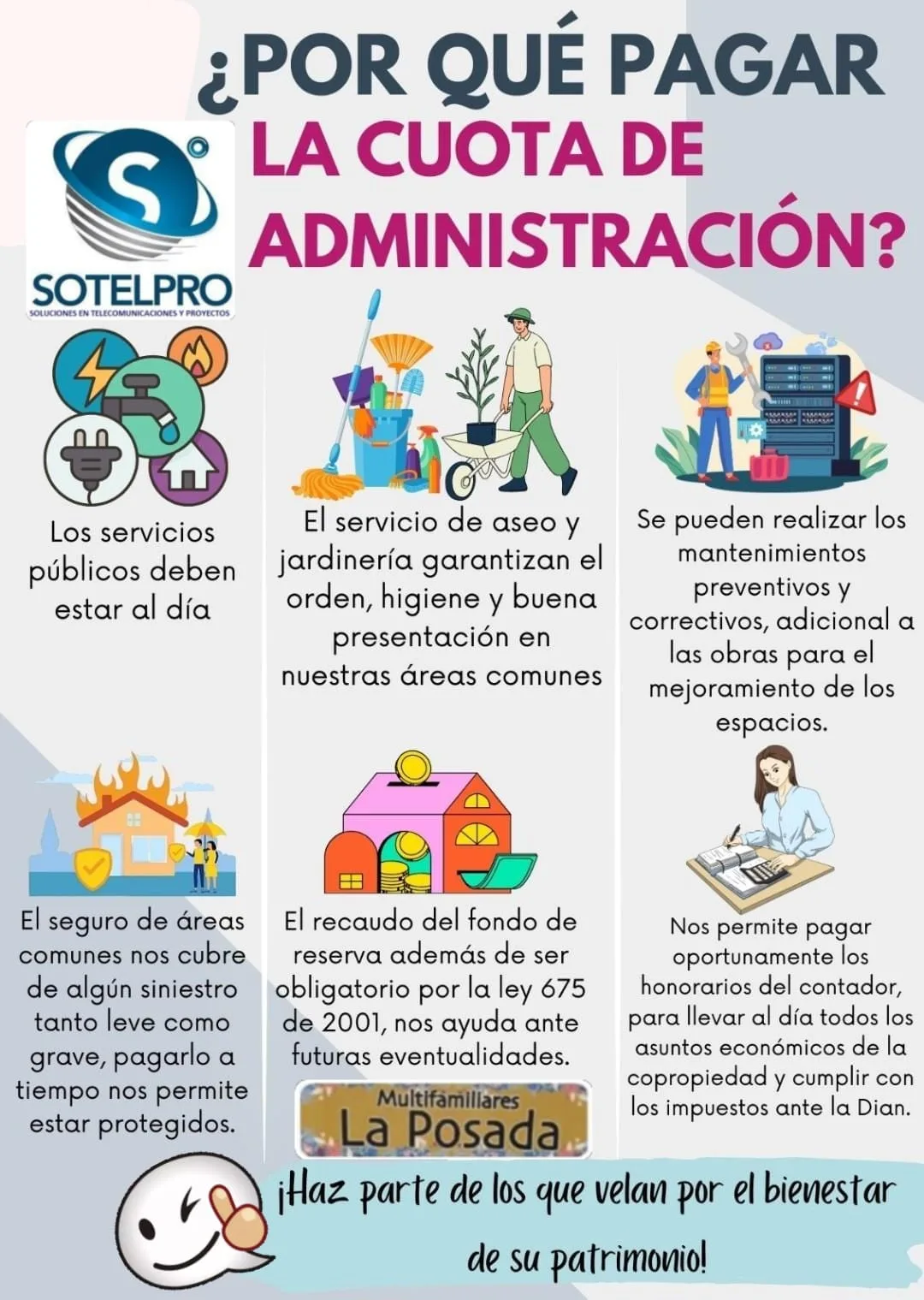 Por que pagar la administracion